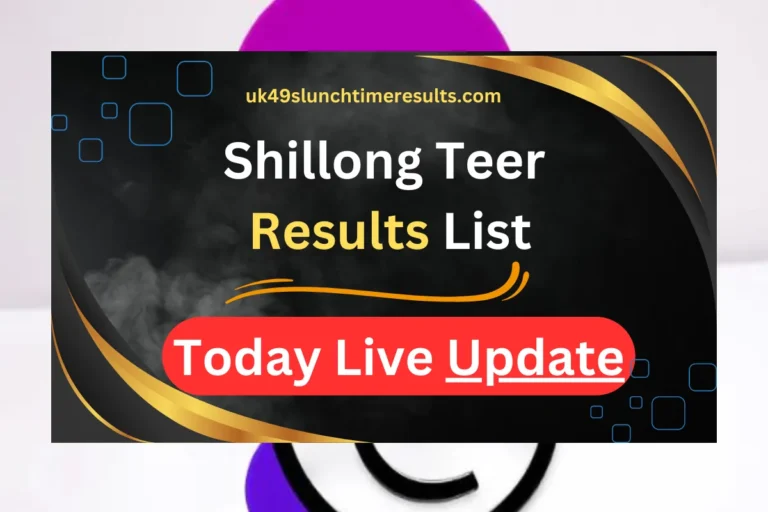 Shillong Teer Results List