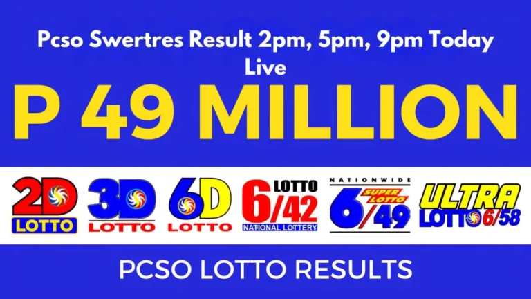 Pcso Swertres Result